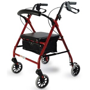 Πτυσσόμενο Rollator Κόκκινο